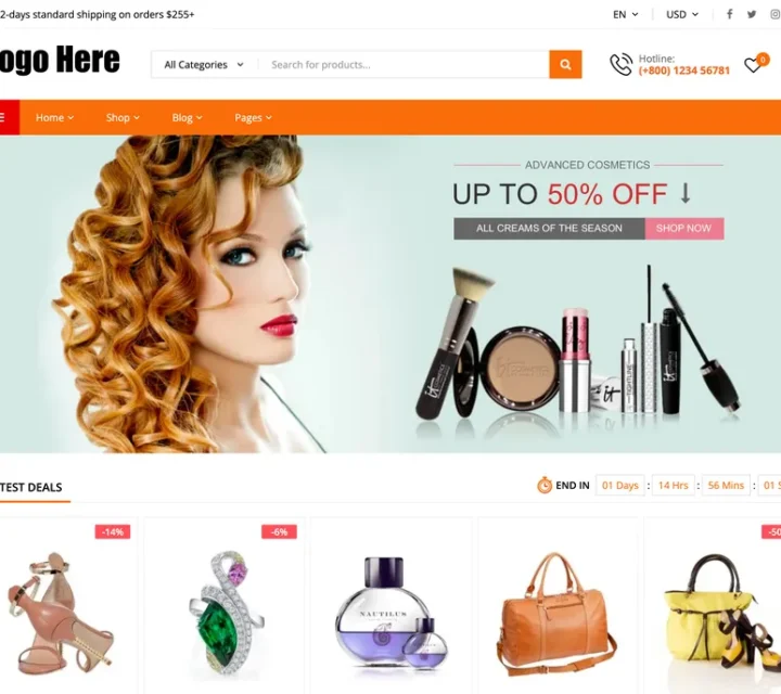 Mega Shop eCommerce Website Design