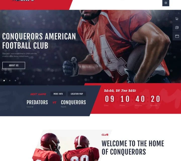 American Sports News Website Design with Free 5GB VPS Web Hosting