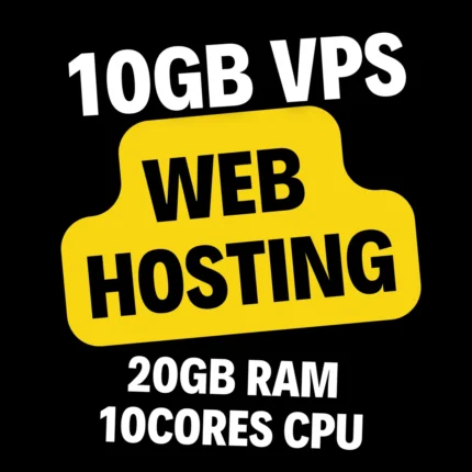 Cloud VPS Web Hosting with 20GB RAM, 10Cores CPU, SSD Storage, Dedicated Support