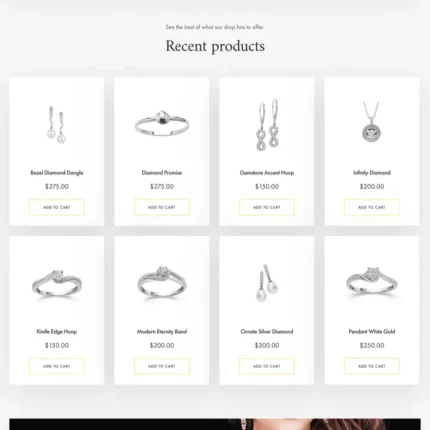 Jewelry Website Design with Free VPS Web Hosting