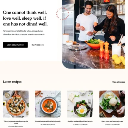Nutritionist Website Design with Free VPS Web Hosting