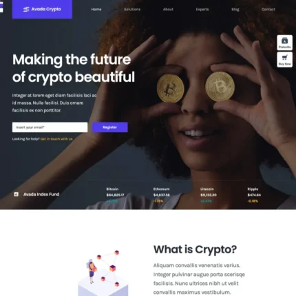 Cryptocurrency Website Design with Free VPS Web Hosting