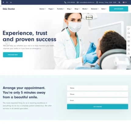 Dentist Website Design with Free VPS Web Hosting