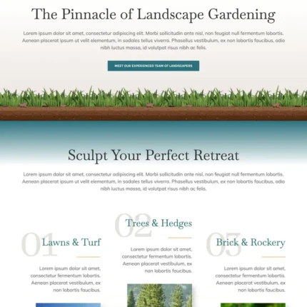 Landscaper Website Design with Free VPS Web Hosting