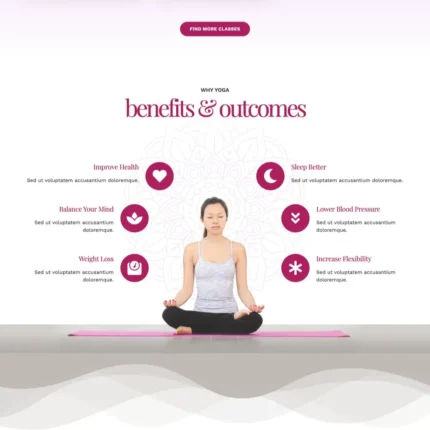 Yoga Website Design with Free VPS Web Hosting