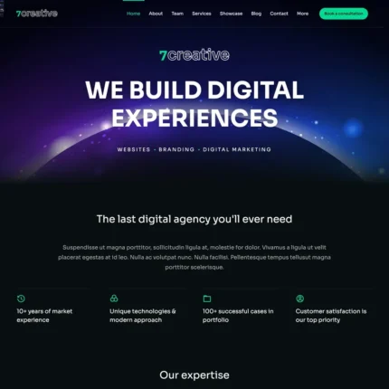 Creative Business Website Design with Free VPS Web Hosting