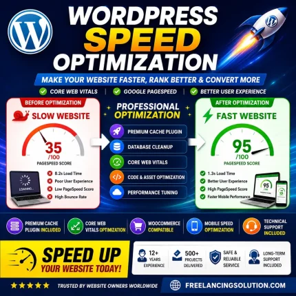 WordPress Speed Optimization Service with Premium Cache Plugin & Expert Support