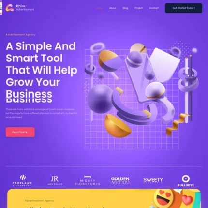 Ads Agency Website Design with Free VPS Web Hosting