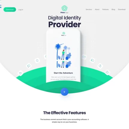 App Landing Website Design with Free VPS Web Hosting