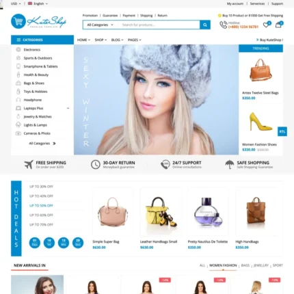 Best eCommerce Website Design with Free VPS Web Hosting