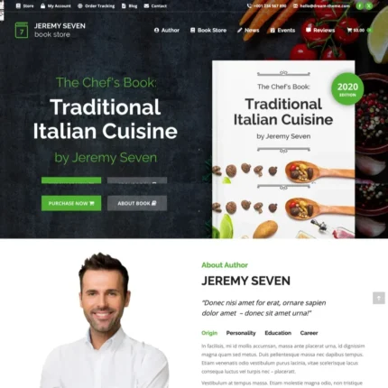 Book Store Website Design with Free VPS Web Hosting