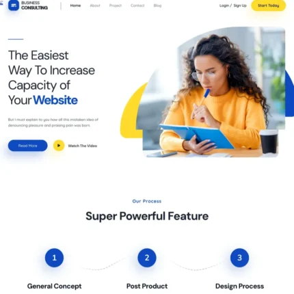 Digital Consulting Website Design with Free VPS Web Hosting