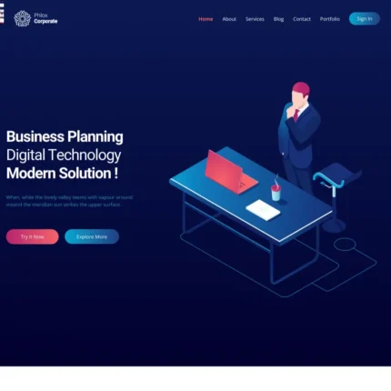 Digital Technology Website Design with Free VPS Web Hosting