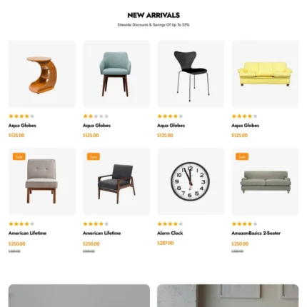 Furnishing Store Website Design with Free VPS Web Hosting