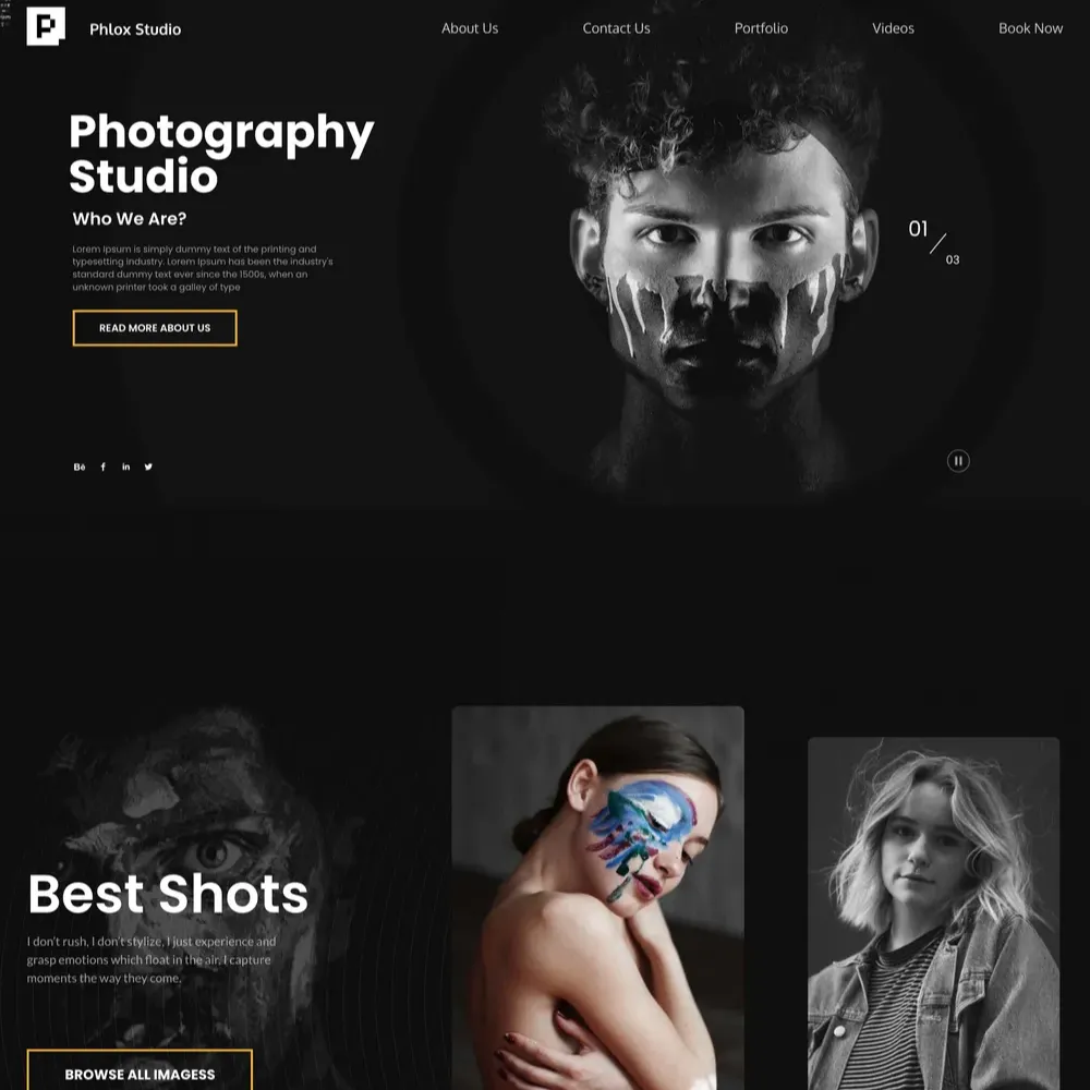 Photography Studio Website Design with Free VPS Web Hosting Photography Studio Website Design with Free VPS Web Hosting