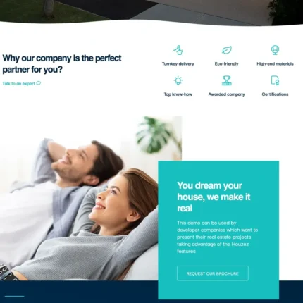 Real Estate Developers Website Design with Free VPS Hosting