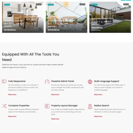 Real Estate Firm Website Design with Free VPS Web Hosting