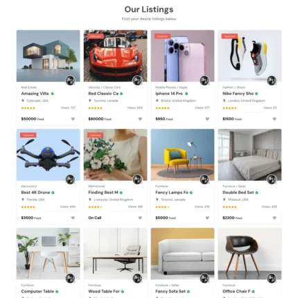 Ads Posting Website Design with Free Web Hosting