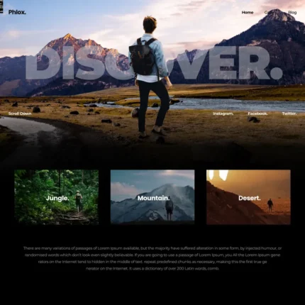 Adventure Website Design with Free VPS Web Hosting