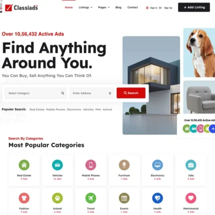 Classified Ad Website Design with Free Web Hosting