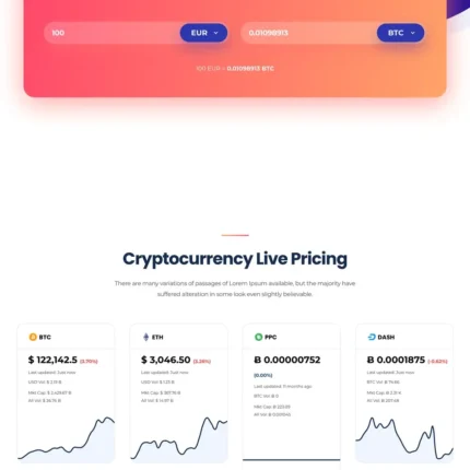 Crypto Website Design with Free VPS Web Hosting