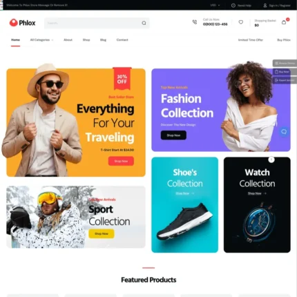 Fashion Clothing Website Design with Free VPS Web Hosting