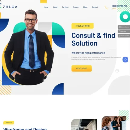 IT Consulting Website Design with Free VPS Web Hosting