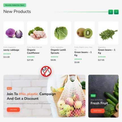 Natural Food Store Website Design with Free VPS Web Hosting