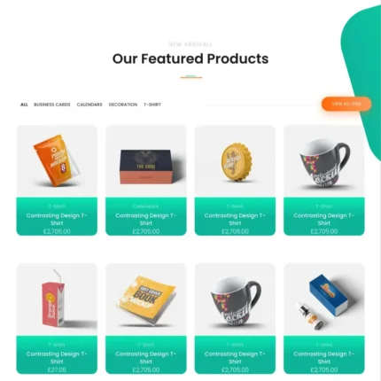 Printing Shop Website Design with Free VPS Web Hosting