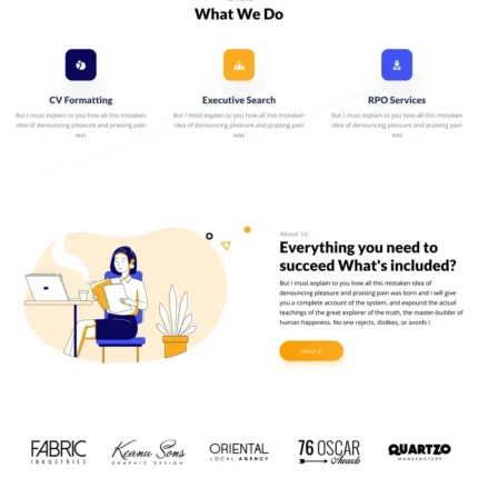 Recruitment Agency Website Design with Free VPS Web Hosting
