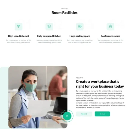 Working Space Website Design with Free VPS Web Hosting
