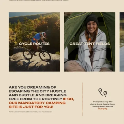 Adventure Service Website Design with Free Web Hosting