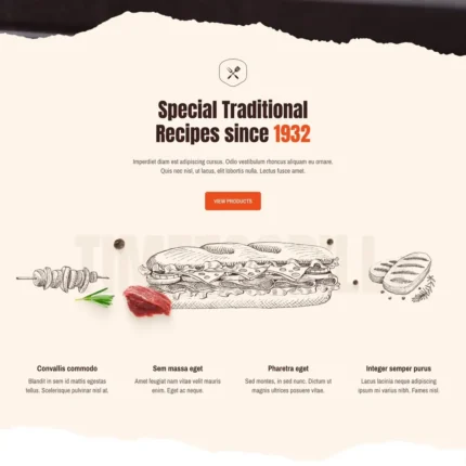 Barbeque Website Design with Free Web Hosting