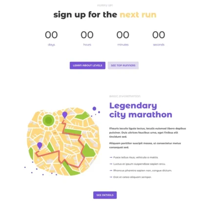 Marathon Website Design with Free Web Hosting