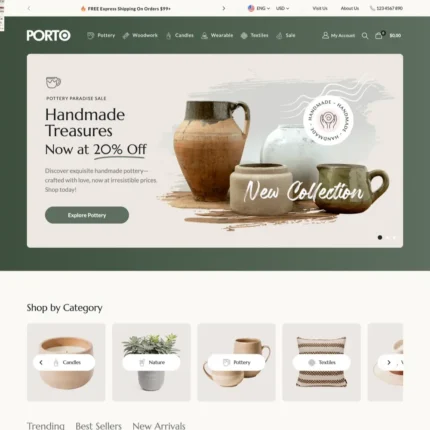 Handmade Products Website Design with Free VPS Web Hosting