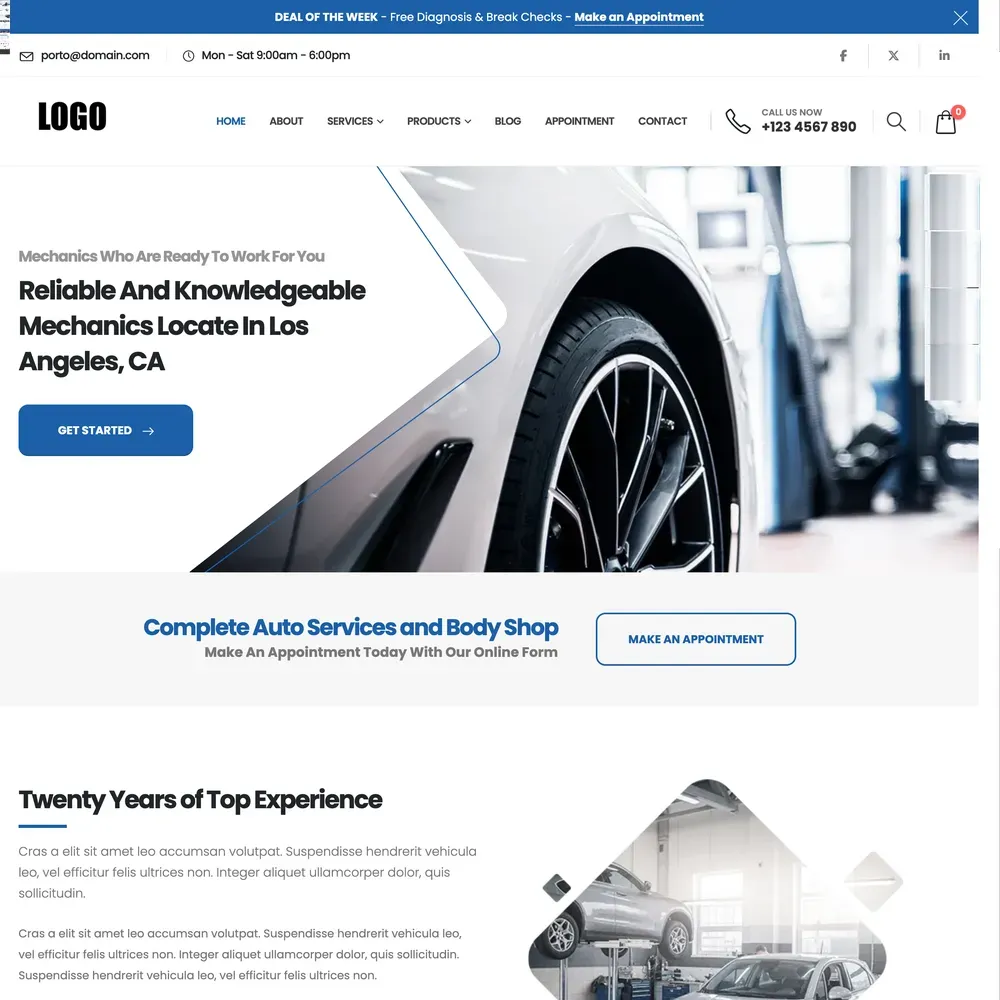 Auto Services Website Design with Free VPS Web Hosting (1) Auto Services Website Design with Free VPS Web Hosting