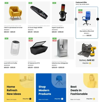 Mega Store Website Design with Free VPS Web Hosting