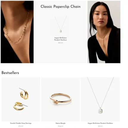 Fashion Jewelry Website Design with Free VPS Web Hosting
