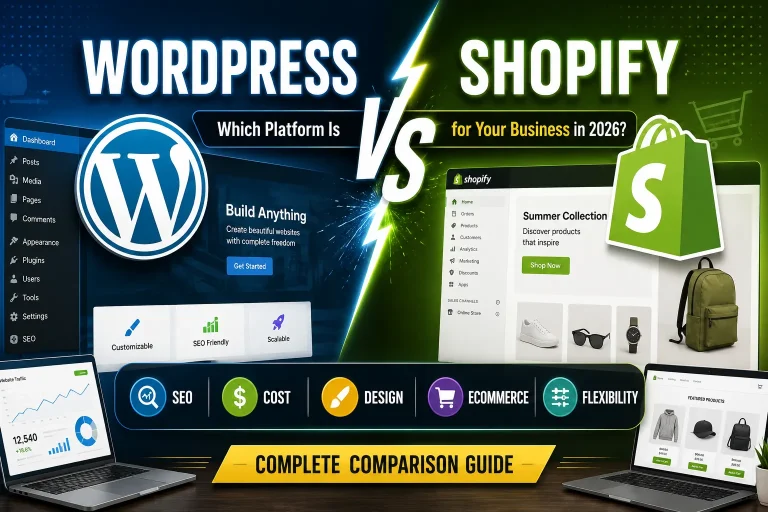 WordPress vs Shopify comparison 2026